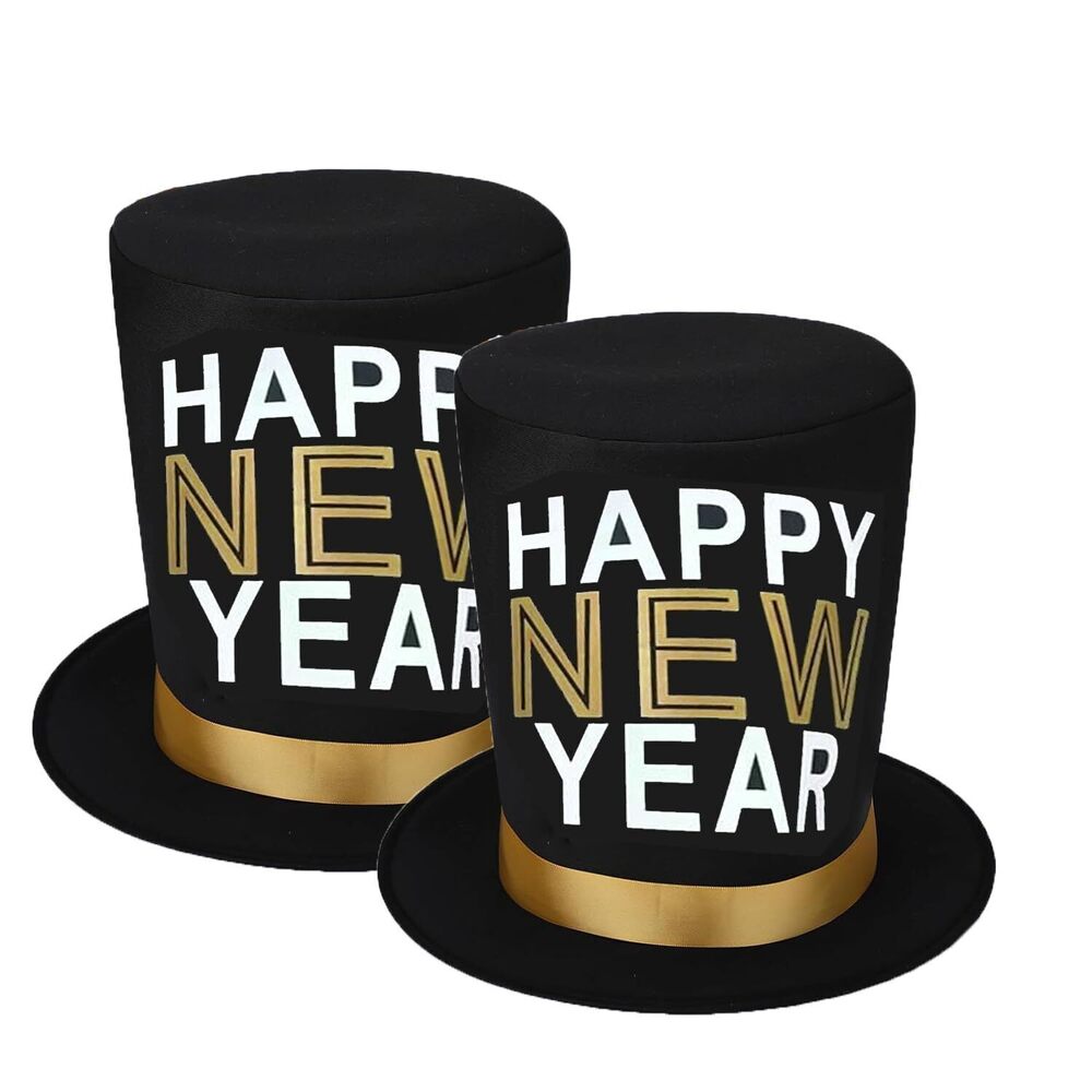3520 New Years Eve Party Supplies 2 Pack New Year Hat Top Hats and New Year
